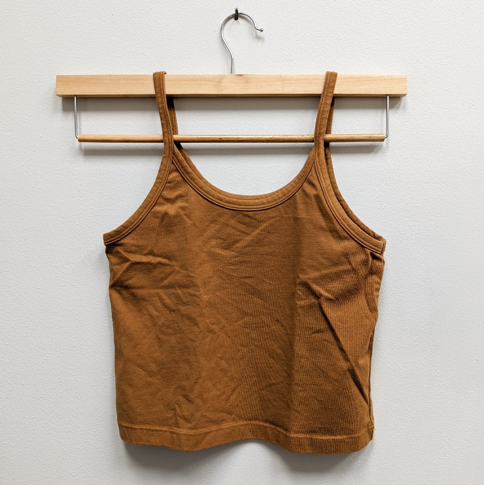 ARQ Crop Tank in Toffee, Size M
